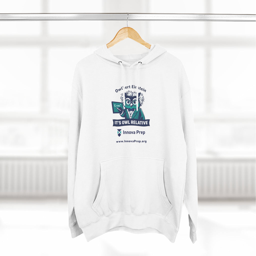 Innova Prep 'It's Owl Relative' Graphic Hoodie - School Spirit Fleece Pullover