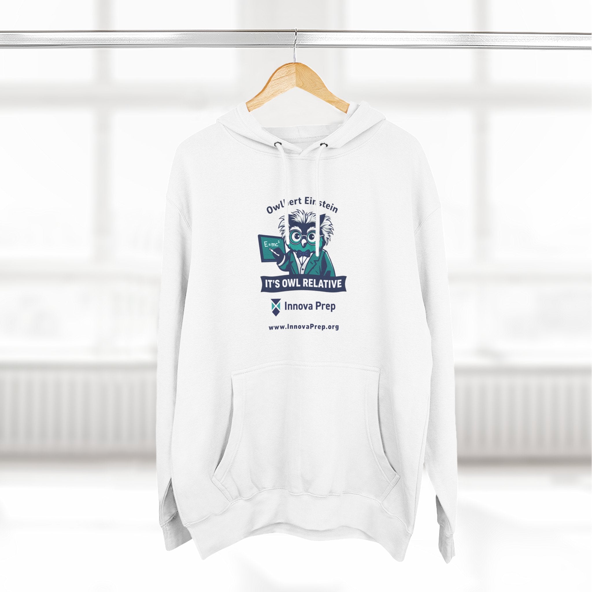 Innova Prep 'It's Owl Relative' Graphic Hoodie - School Spirit Fleece Pullover