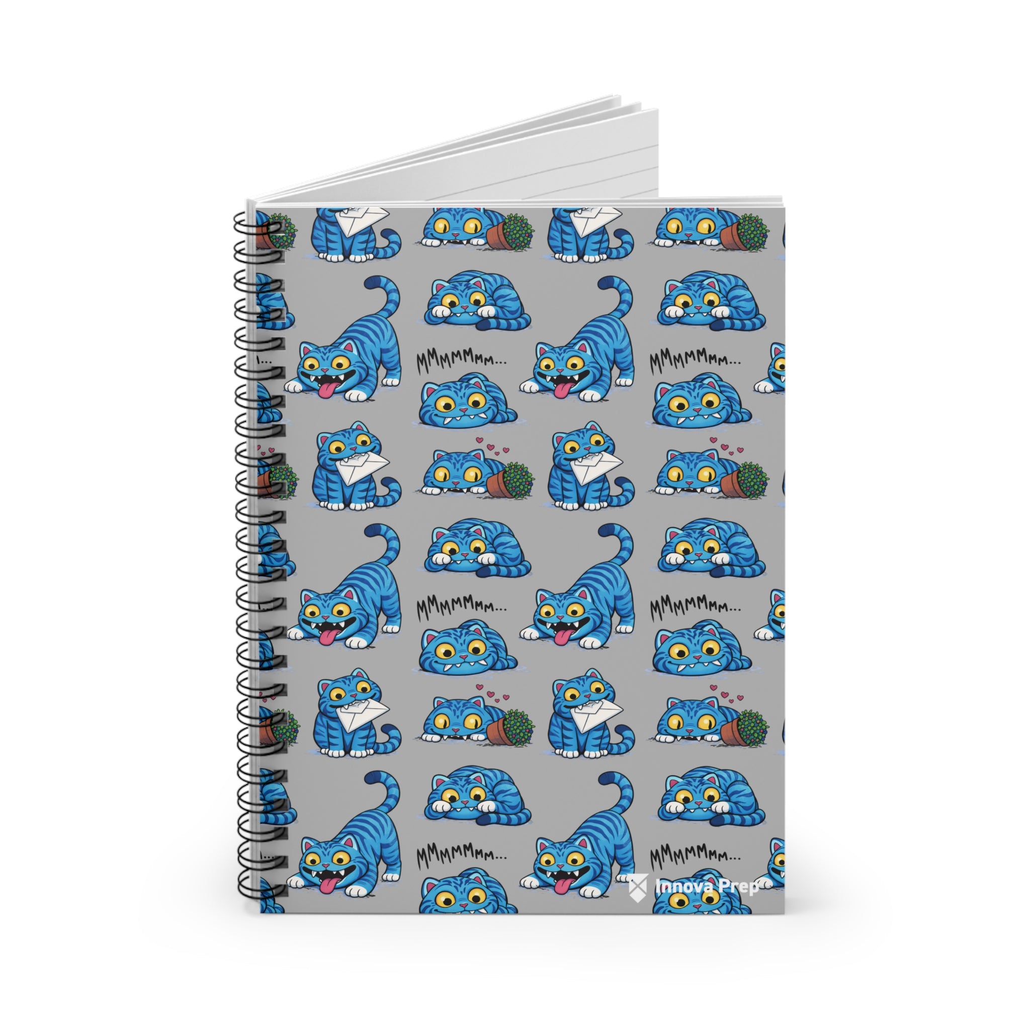 Derpy Tiger K-Pop Hunters Inspired Notebook — Ruled Spiral Notebook for Anime & K-Pop Fans
