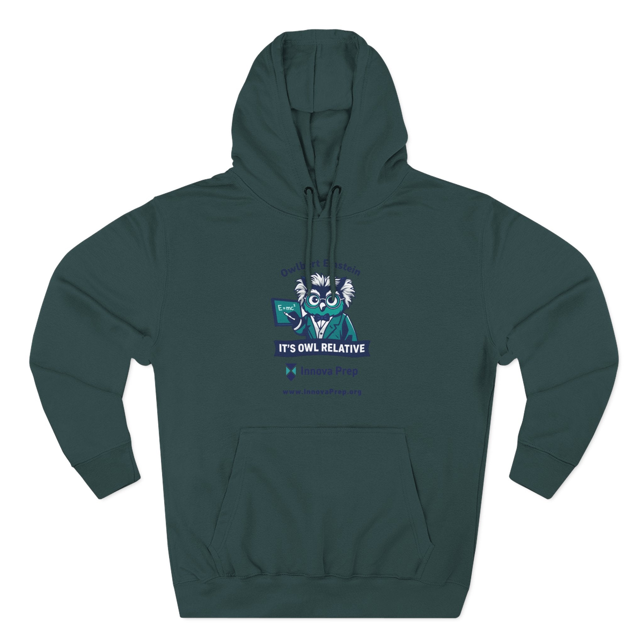 Innova Prep 'It's Owl Relative' Graphic Hoodie - School Spirit Fleece Pullover