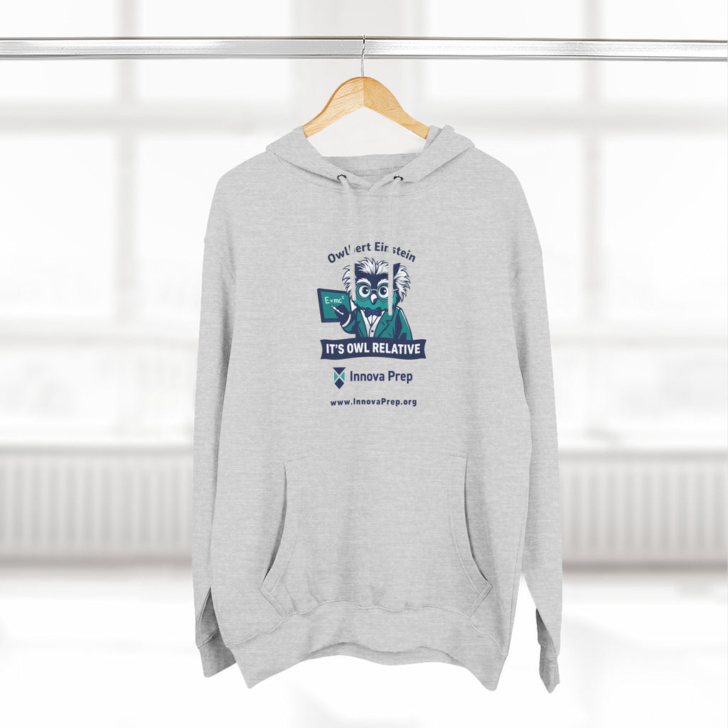 Innova Prep 'It's Owl Relative' Graphic Hoodie - School Spirit Fleece Pullover