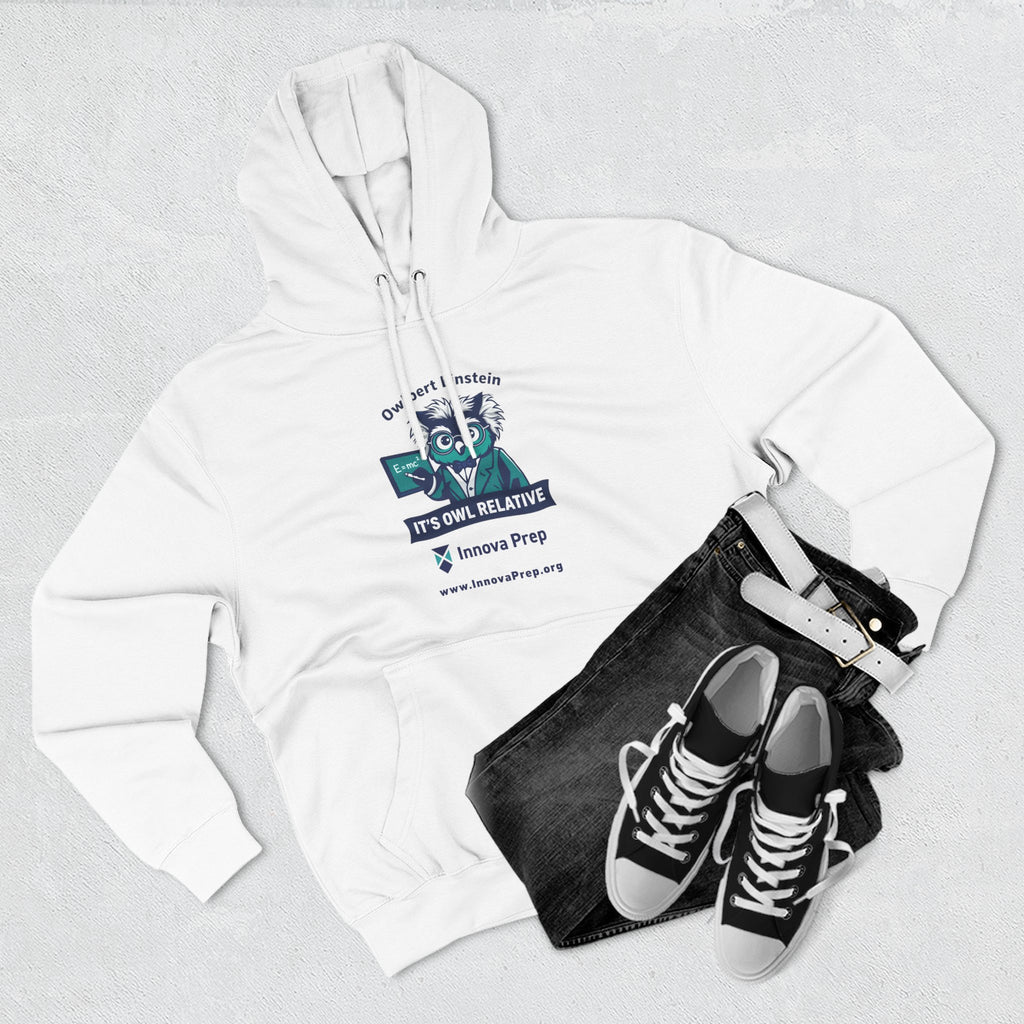 Innova Prep 'It's Owl Relative' Graphic Hoodie - School Spirit Fleece Pullover