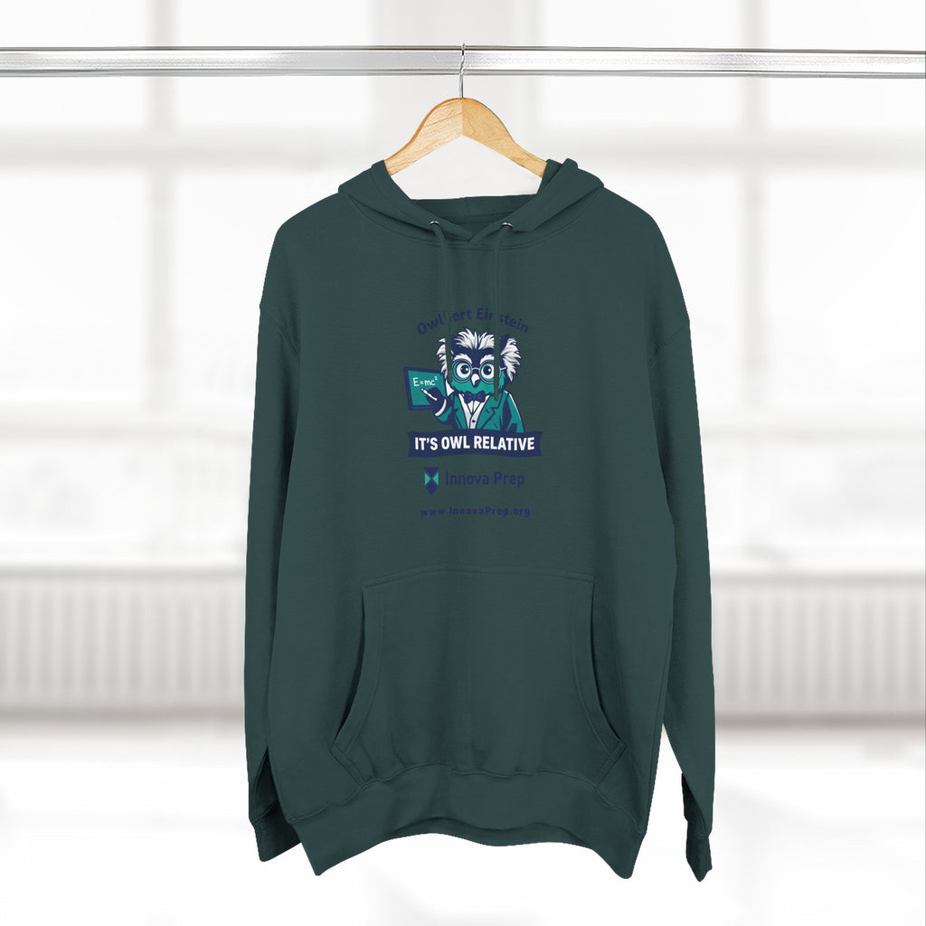 Innova Prep 'It's Owl Relative' Graphic Hoodie - School Spirit Fleece Pullover
